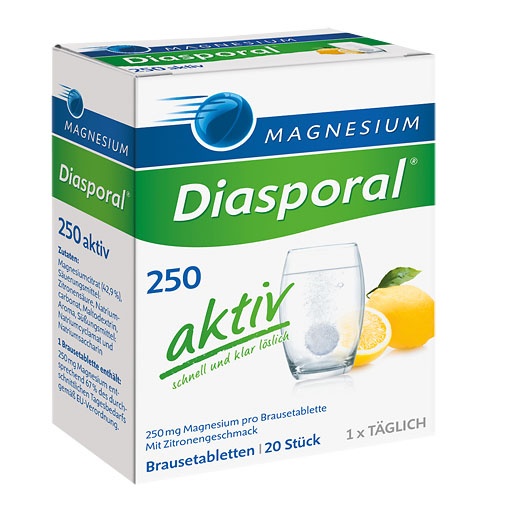 MAGNESIUM DIASPORAL 250 aktiv Brausetabletten 20 St  