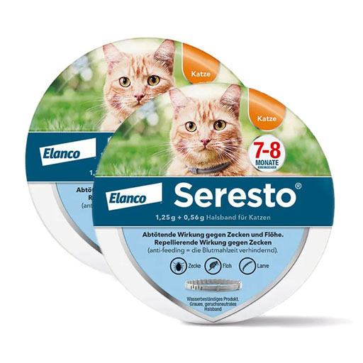 Spar-Set: 2x SERESTO Halsband für Katzen 1 St