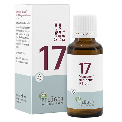 BIOCHEMIE Pflüger 17 Manganum sulfuricum D 6 Tro.* 30 ml