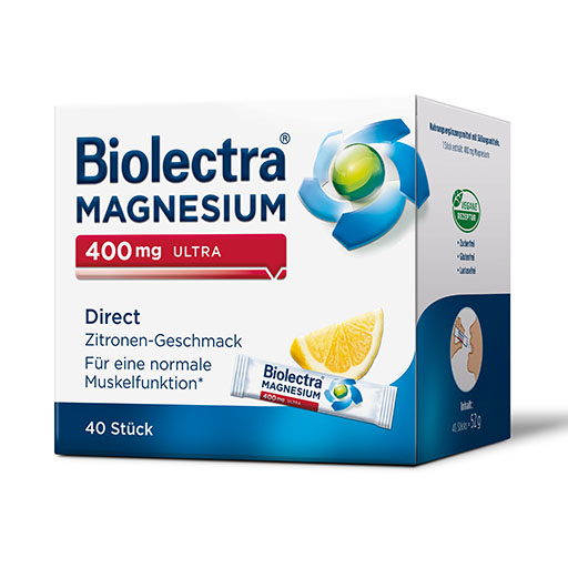 BIOLECTRA Magnesium 400 mg ultra Direct Zitrone 40 St  