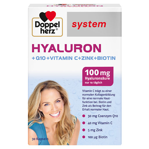 DOPPELHERZ Hyaluron system Kapseln 30 St  