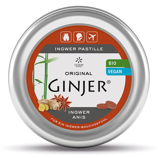 INGWER GINJER Pastillen Bio Anis 40 g