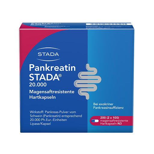 PANKREATIN STADA 20.000 magensaftres. Hartkapseln* 200 St