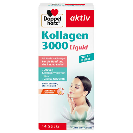 DOPPELHERZ Kollagen 3000 Liquid Sticks 14 St  